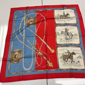 Gucci Silk Equestrian Vintage Scarf